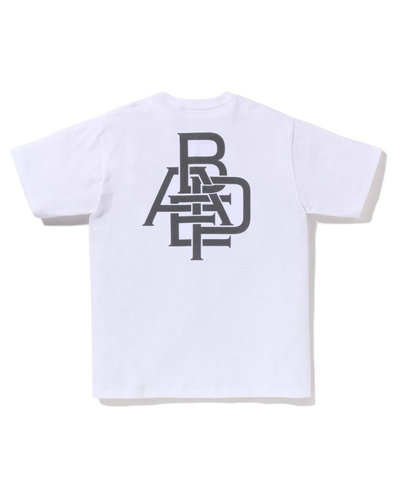 T Shirts Bape Pigment Logo Blanche Homme | CHK-51101626